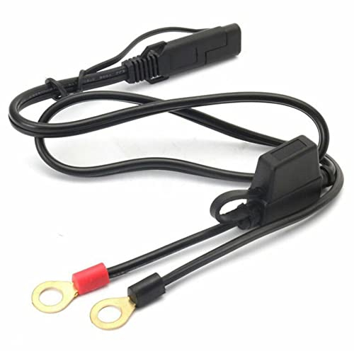 Motorrad-Akku-Ladegerät SAE-Ladekabel SAE schneidet schnell die 12-V-Ringklemmen-Sicherung, geeignet zum Aufladen von Motorrädern, Traktoren, Autos usw