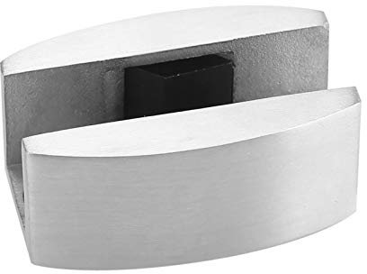 Pare-Chocs de Butée de Porte de Douche Coulissante en Acier Inoxydable de Remplacement de Guide de Fond de Sol pour Portes Coulissantes en Verre sans Cadre