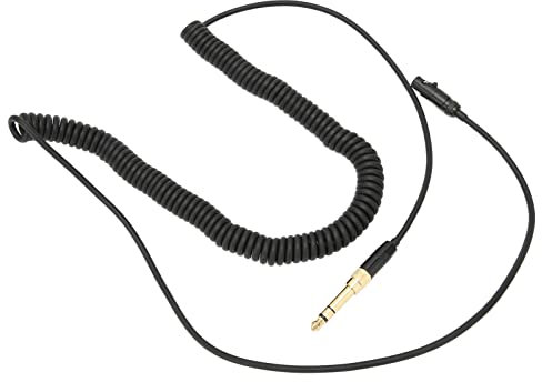 Schwarzes Kopfhörer- -Federkabel, Dehnbares Kabel Aufgerolltes Aux-Kabel Ersatz High Fidelity für K702 für K712 für AKG