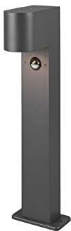 meineWunschleuchte Sockelleuchte mit Bewegungsmelder aus Druckguss Aluminium in Anthrazit, Höhe 50cm