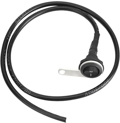 Wasserdichter Schalter für Motorräder, Motorrad-Scheinwerferschalter, Wasserdichter Einzelstahl-Scheinwerfer-Lenker-Lichtschalter, Motorrad-ATV-Modifikation, 22 Mm