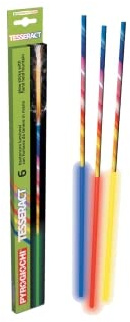 vama 6X Handfontäne Handfackel Colorsprüher mit Leuchtstab für längeren Spaß Jugendfeuerwerk Hochzeit Geburtstag (3 Packungen)