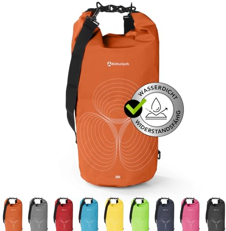 #DoYourSports Dry Bag Tasche 30L orange | Wasserdichter Rucksack | Wasserfester Beutel & Packsack | Drybag ideal für Boot, Kajak, Angeln und Camping