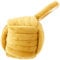Furn Knot Velvet Door Stop – Soft Plush Weighted Decorative Doorstop, Modern Home Decor (Ochre - Yellow)