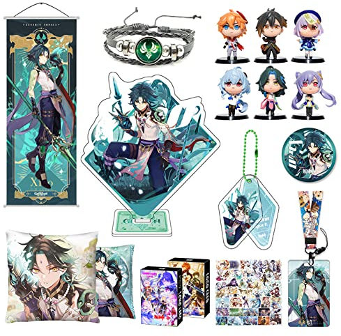 Genshin Impact Box inkl. 10 Genshin Impact Merch Geschenk und Sammlung für Fans (Xiao)
