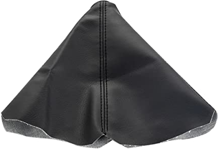 JNNJ Auto-Schalthebelabdeckung, Schwarze PU-Leder-Schalthebel-Staubschutzhülle, Schaltknauf-Tasche, Universal-Schaltknauf-Griffschutz für Die Meisten Auto(Schwarz)