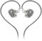 Hidizs MS1 Galaxy In Ear Monitor Auriculare, 2DD Controlador Dinámico De Circuito Magnético, 3,5 Mm, Control en Línea, Cable Desmontable de 0,78 Mm y 2 Pines, Transparente, sin Micrófono