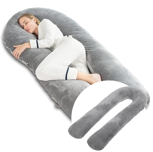 Avalo Schwangerschaftskissen 5XL - 330CM - Abnehmbarer Bezug - Seitenschläferkissen/Body pillow/Body Pillow / Stillkissen