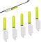 5 Stück Nachtangeln Rutenspitze Lichter,wasserdicht Glow Stick mit Schnalle,Angelausrüstung Zubehör,Angeln Zubehör,Nachtangeln Rod Lights für Nachtangeln,Meeresangeln,Rod Tip Lights,Grün (Grün)