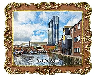 Birmingham England UK Refrigerator Magnet 3D Travel Souvenir Fridge Decoration Magnetic Sticker Craft Collection