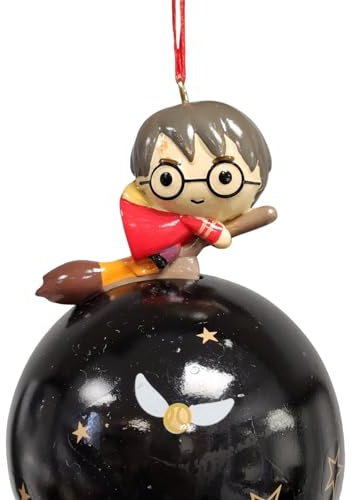 Harry Potter Figurine on Bauble Christmas Decoration - Enchanting Holiday Ornament