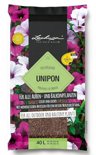 LECHUZA-Universalerde UNIPON 40 Liter | für Außen- und Balkonpflanzen|torffrei und vorgedüngt|19548