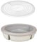 Mepal – Bento-Schüssel Starter-Set inkl. Mikrowellendeckel, Multischale mit 3 Fächern, rund Cirqula – Frischhaltedose luftdicht – Meal-Prep-Boxen & Vorratsdosen – Nordic white