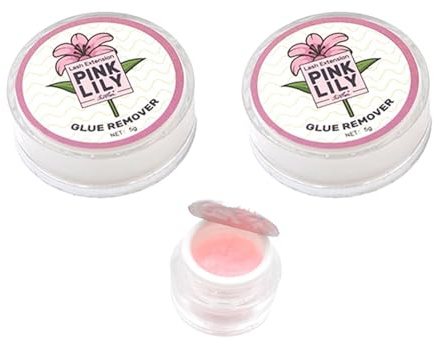 KDJXZ 2PCS Eyelash Remover for Extensions,Eyelash Extension Remover Cream Lash Extensions Remover Gel Fast Action for Sensitive Eyes Mild Creamy Eyelash Remover(Jasmine)