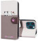 FALUWONRU per iPhone 13 Pro Carte di Credito Custodia in Pelle Cover Apple 13 Pro a libro Magnetica Custodia Custodia a Portafoglio di Cane e Gatti Cartoon per Donne,Cachi&Curry