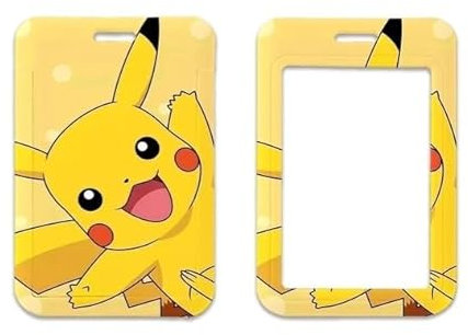 WLStore Porte Carte Badge avec lanière Animé Manga Pokemon