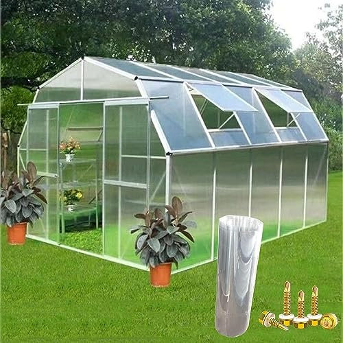 Polycarbonat Dachplatte 1 Mm Polycarbonat-Dachplatten, UV-beständige Gewächshaus-Klarsichtfolie, for Gartenarbeit, Landwirtschaft, Agrar, Überdachung, Frühbeetverkleidung(1.5x7m)