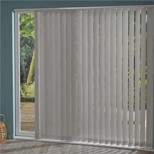 Insulated Vertical Blinds for Windows Room Divider Blackout Sliding Panel Track Blinds for Patio Doors Adjustable Width x Height (90cm x 150cm)