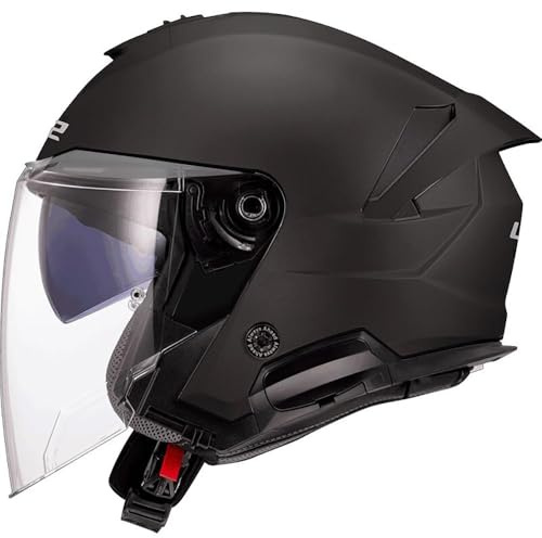 LS2, Casco Moto Jet VERSO II SOLID Matt Black, L