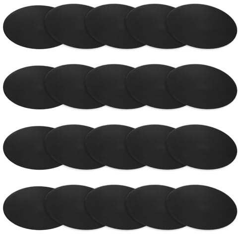 M METERXITY 20-Pcs Rondelles En Caoutchouc Solides, 80mm Diamètre Extérieur x 1.5mm Épaisseur coussins Anti-Vibration Réducteurs De Bruit Joints En Caoutchouc Joints