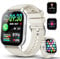 Reloj Inteligente Hombre Mujer, 1.85 Smartwatch con Llamadas y Diales Bluetooth, 112+ Modos Deportivos Reloj Monitor de Sueño, Podómetro, Pulsómetro, IP68 Smart Watch para Android iOS. Blanco
