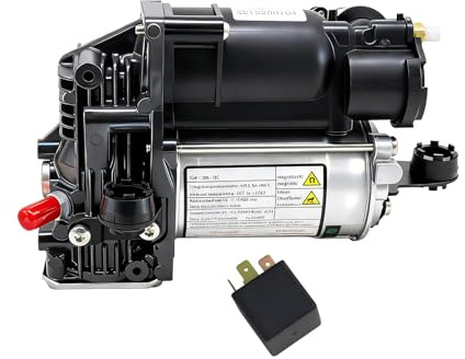 AIRSUSFAT Bomba de Compresor de Aire con Relé Compatible con Mercedes Benz Clase S W221 S350 S400 S450 S550 S600 S63 S65 AMG 2005-2013 C216 CL550 CL600 CL63AMG CL65AMG 2006-2013 2213201604