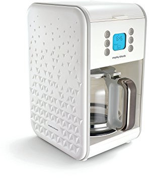 Morphy Richards Filter-Kaffeemaschine Prism 163001, Stahl, 1.8 liters, weiß