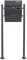 Mailbox Set Stand Letterbox V4 anthracite Single Postbox Letter Mail