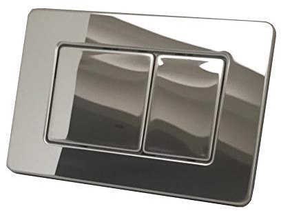 Stainless Steel Flush Plate for Geberit UP320 UP720 Cisterns Gloss Chrome SS2