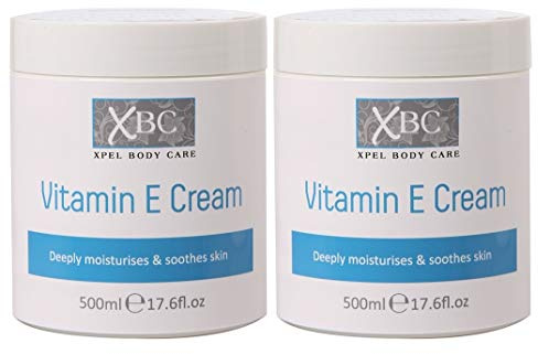 XBC Vitamin E cream Deep Moisturisier Skin Cream 500ml X 2