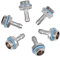 PC-Wasserkühlung, 6 PCS Two-Touch Fitting G1 / 4-Gewinde-Widerhaken-Fitting-Verbindungsrohr für Computer-Wasserkühlungssystem (7,2 mm)