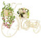 Wakects Scaffale Porta-Fiori in Metallo, Piedistallo per Piante a Forma di Bici in Stile Vintage, Supporto per Fiori Porta Piante espositore per Esterni e Interni, 77 x 26 x 50 cm