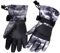 Azarxis Kinder Skihandschuhe, Atmungsaktiv und rutschfeste Winter Warm Handschuhe für 7-13 Jahre Kinder (Grau, S (9-13 Jahre))