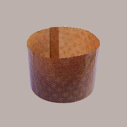 100 Pezzi Stampo Per Panettone Alto Da 450 Grammi Forma Cottura Carta Forno Preformata (Dimensione 155H16) Dolce Di Natale