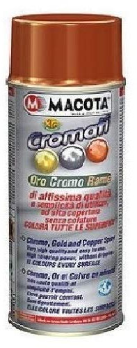 hitopseller MACOTA VERNICE 3G CROMATURA 400 ML spray per tutte le superfici interni (Oro)