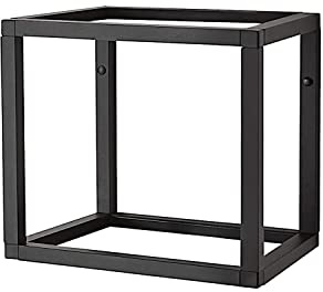 Wesco Rack System Smart Regalsystem 60 x 45 aus Aluminium, flexibel erweiterbar, in der Farbe: Schwarz, Maße: 600 x 250 x 450 mm, A74506045-62