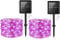 Garden Solar Lights,2Pack 50LEDs Cshare Solar Powered String Lights 16Ft/5m 8Modes Waterproof Solar Fence Lights for Tree Patio Yard Wedding Pathway Home Party Camping Indoor Outdoor Decorations(Pink)