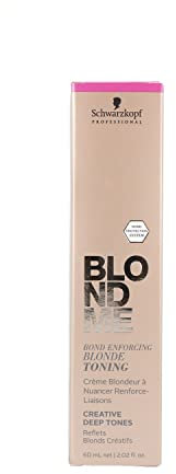 Schwarzkopf Blondme Toning Intense (Dt) Tiefbraun 60 ml, Baumwolle, Standard, Único