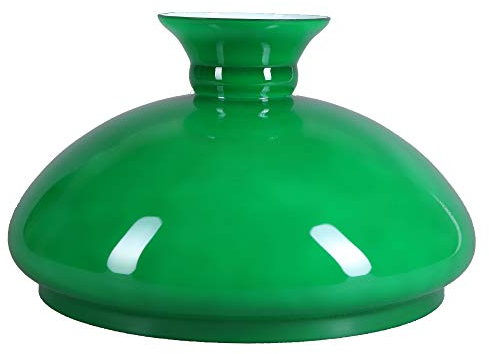 Lampenglas Ersatzglas Petroleumlampe Opalglas Leuchtenglas Vestaschirm Petroleumglas Ø 300mm Grün