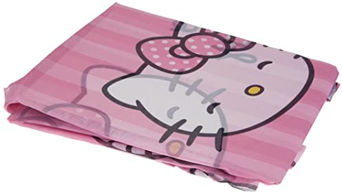 Herding Hello Kitty Vorhang, Polyester, Rosa/Schwarz, 140 x 175 cm
