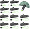 Huahuanghui 10 Stück Kunststoff Planenspanner Zeltplanen Planenclips Einstellbar Planenbefestigung Zeltspanner Markisenklemme Planenklammern Tarp Clips Mit 10 Bungees Schnüre Für Zelt Camping Vorzelt
