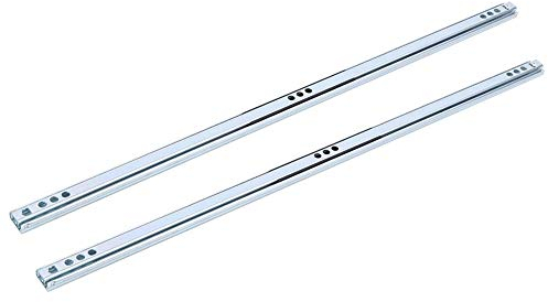 2er Set Schubladenschienen,450 x 17mm Schubladenauszug Schienen Maximale Belastbarkeit 15-20KG Schienen Schublade für Schubladen Rollenauszug