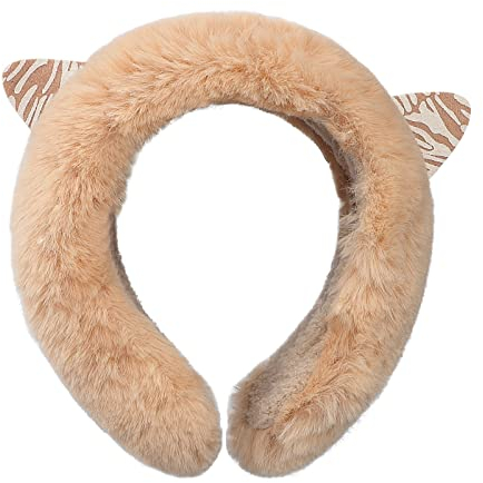 AfinderDE Süße Katzenohren Ohrenschützer Plüsch Ohrenwärmer schal Winter Warm Weich Earmuffs Ski Stirnband Kälteschutz Kalte Ohrenschutz Kopfbedeckungen Ear Muffs für Damen Mädchen Kinder