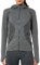 Yvette Veste de Sport Femme à Manches Longues Vêtements de Course Jacket à Capuche Sweat Zippé pour Running Fitness,Gris,L