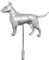 CreatedByJake D23 Englischer Bullterrier aus feinem englischen Zinn an Krawattennadel, Mütze, Schal, Kragen, Mantel