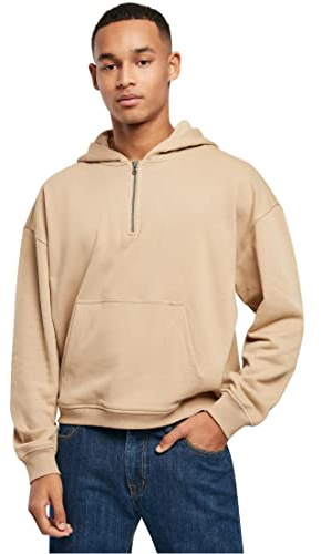 Urban Classics Herren Boxy Zip Hoody 4XL unionbeige