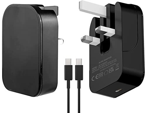 20W USB C Charger, Galaxy Z Flip 7 FE 6 5 4 Mobile Phone Fast Charger Folding Universal PD Adapter UK Plug With USB C Cable For Samsung Galaxy Z Fold 4 5 6 7 (BLACK)