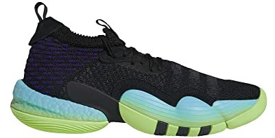 adidas Herren H06473 Basketballschuhe, Core Black/Core Black/Team Solar Gre, 45 1/3 EU