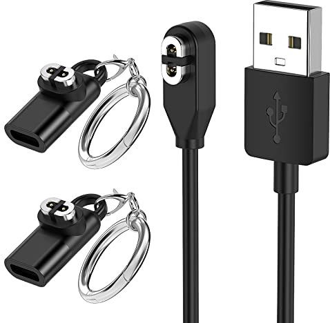 FYOUNG Charging Cable for Shokz Openrun/Openrun Pro/Opencomm/OpenRun Mini with Type C Adapter & Aftershokz Headphones Aeropex AS800, USB Charger Cord for Bone Conduction Bluetooth Headphones-3.3ft