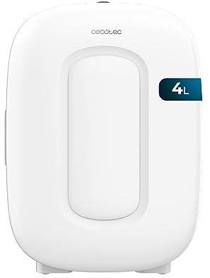 Cecotec Mini Frigorifero Bolero MiniCooling 4L Bora White, 12V-220V, Compatibile con auto e roulotte, Funzione di raffreddamento e riscaldamento, Intervallo di temperatura 5-65°C, Trasporto facile
